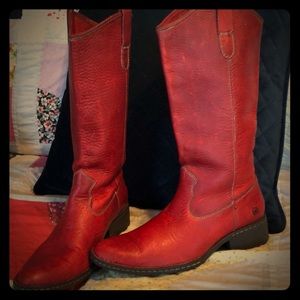 Red Born Cowboy Boots
